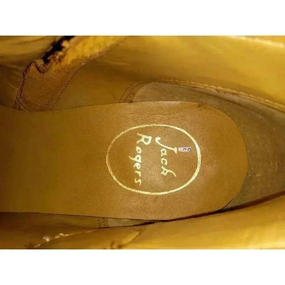 Jack Rogers Boots Peyton Womens Size 9 Brown Suede Side Zip Ankle Booties - Picture 7 of 8